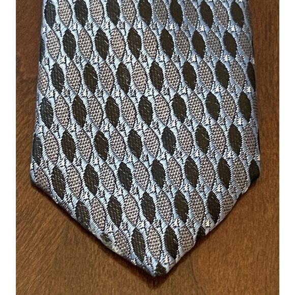 Design Collective Blue Black 100 % Polyester Men’s Neck Tie Made In China - Picture 6 of 9